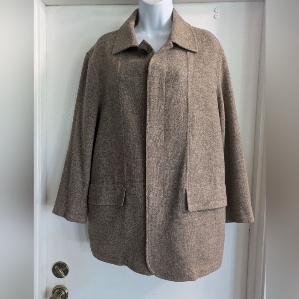 Ermenegildo Zegna Italy 48S  Mens Brown Wool Blazer Sport Coat Jacket